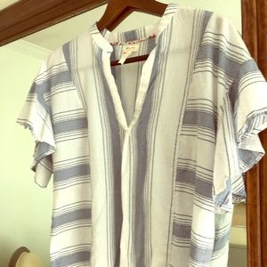 Blue & white ladies Matilda Jane top